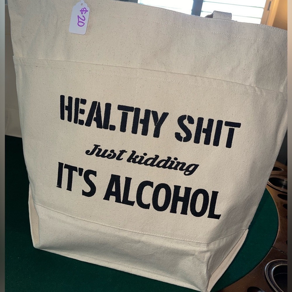 Heavy duty canvas tote grocery bag